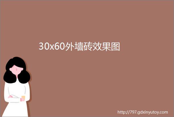 30x60外墙砖效果图