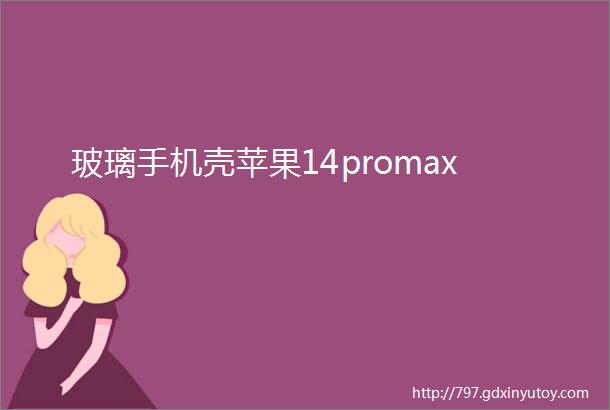 玻璃手机壳苹果14promax