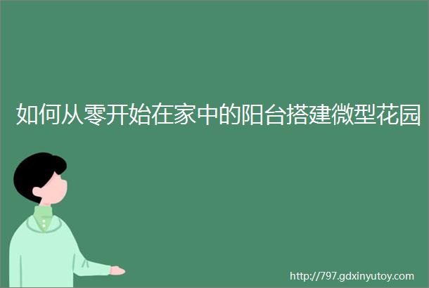 如何从零开始在家中的阳台搭建微型花园