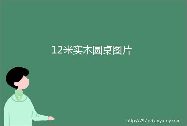 12米实木圆桌图片