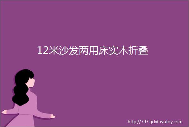 12米沙发两用床实木折叠