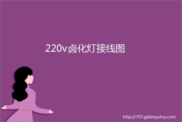 220v卤化灯接线图