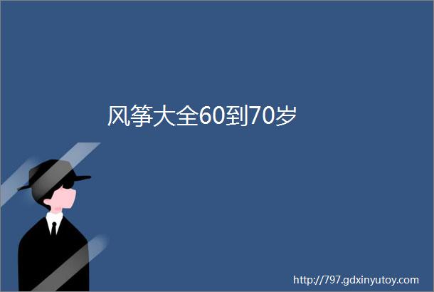 风筝大全60到70岁