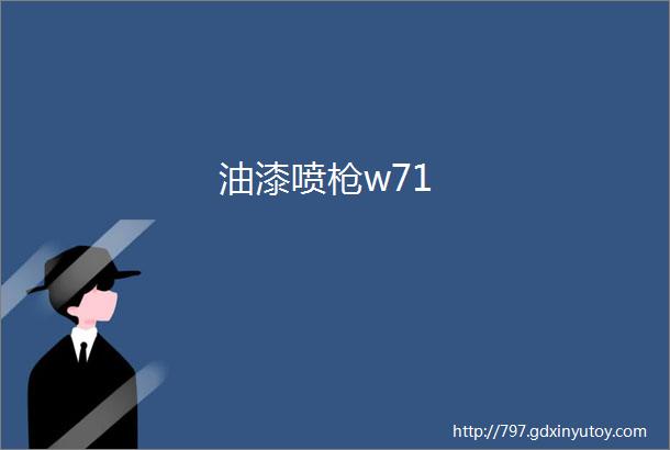 油漆喷枪w71