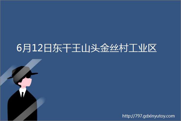 6月12日东干王山头金丝村工业区