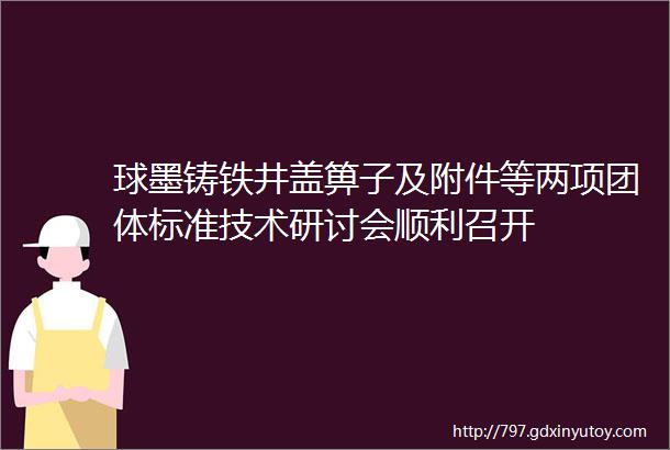 球墨铸铁井盖箅子及附件等两项团体标准技术研讨会顺利召开