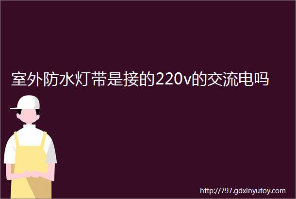 室外防水灯带是接的220v的交流电吗