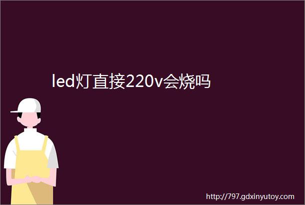 led灯直接220v会烧吗