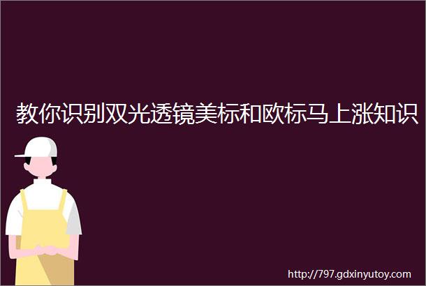 教你识别双光透镜美标和欧标马上涨知识