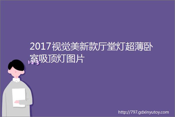 2017视觉美新款厅堂灯超薄卧室吸顶灯图片