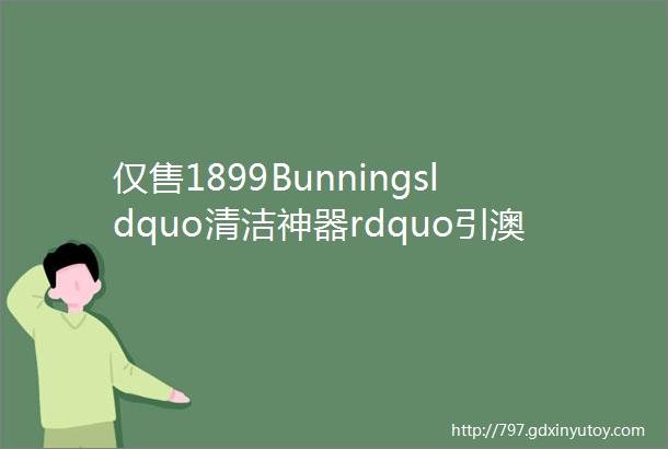 仅售1899Bunningsldquo清洁神器rdquo引澳人疯抢用过的都说好