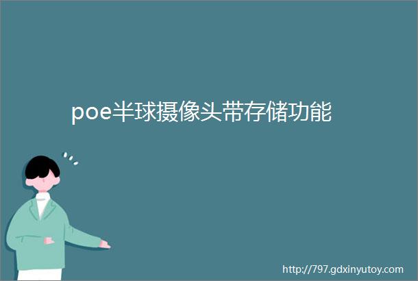 poe半球摄像头带存储功能